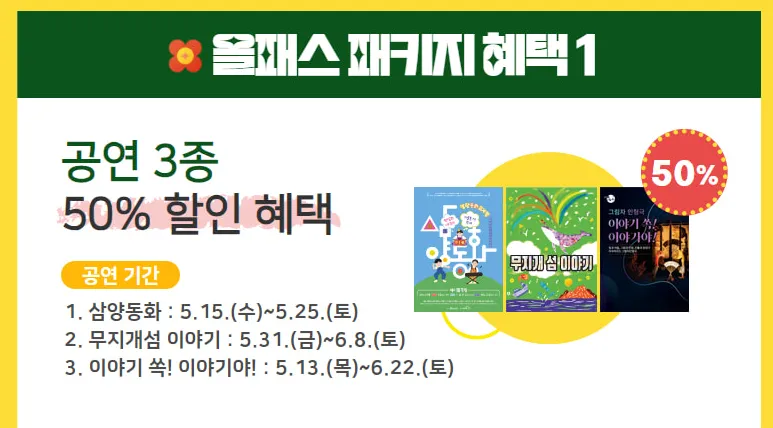 2024 종로 가족공연축제 올패스 패키지 6