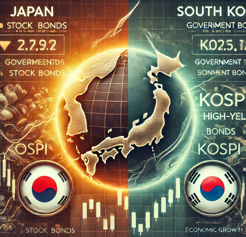 일본 한국 주식 채권 투자