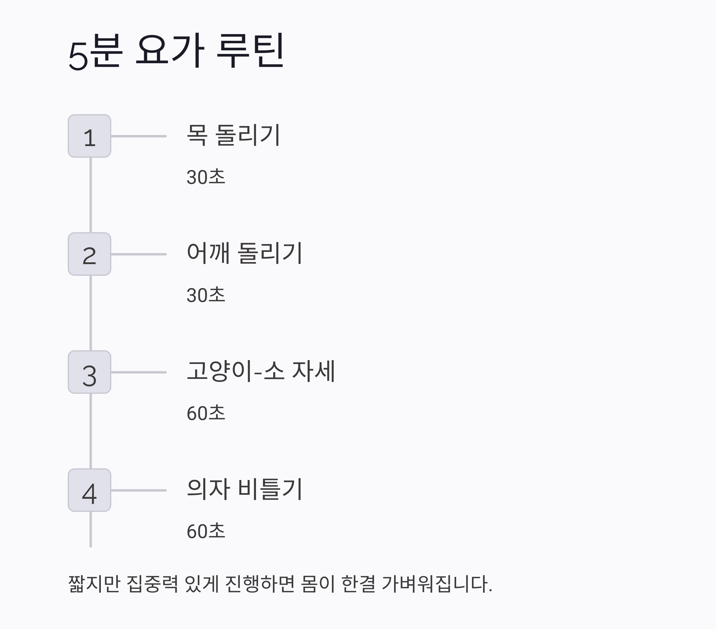 집에서 쉽게 따라하는 어르신 요가 루틴 모음