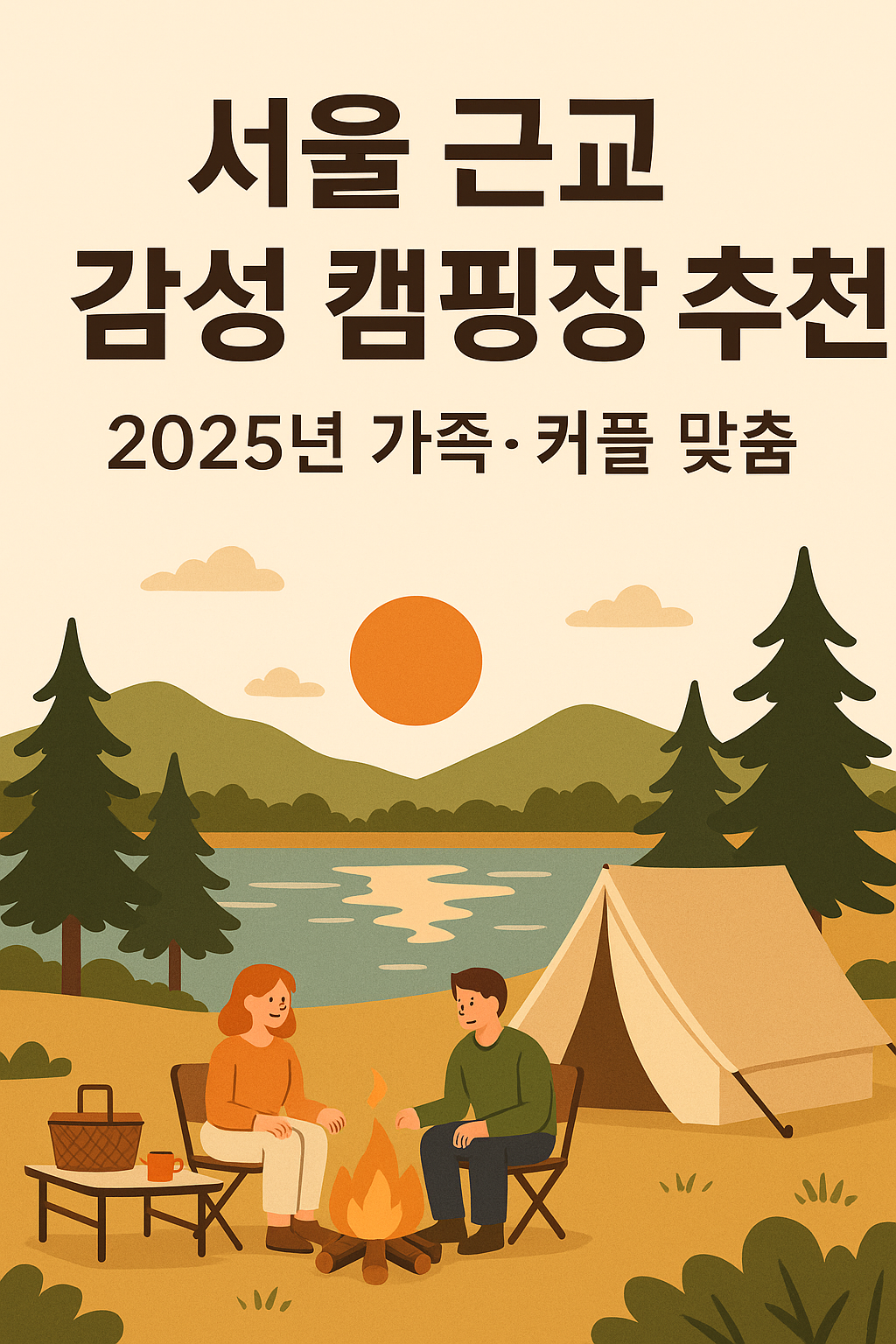 서울 근교 감성 캠핑장 추천 2025년 커플&middot;가족 1박 2일 힐링 여행지 TOP5