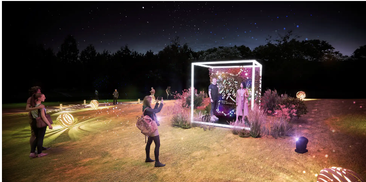 서울 송현동 솔빛축제 중앙 가든