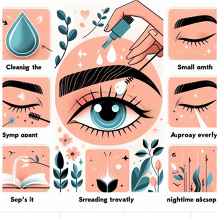 눈썹 영양제 단계별 사용법