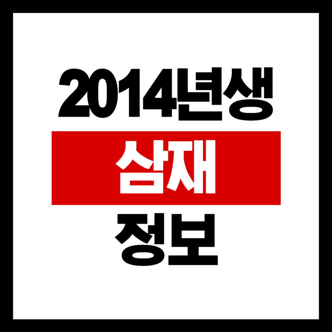 2014년생 삼재
