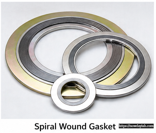 금속 스트립과 필러 재질(Graphite, PTFE 등)을 나선형으로 감아 만든 가스켓이다.