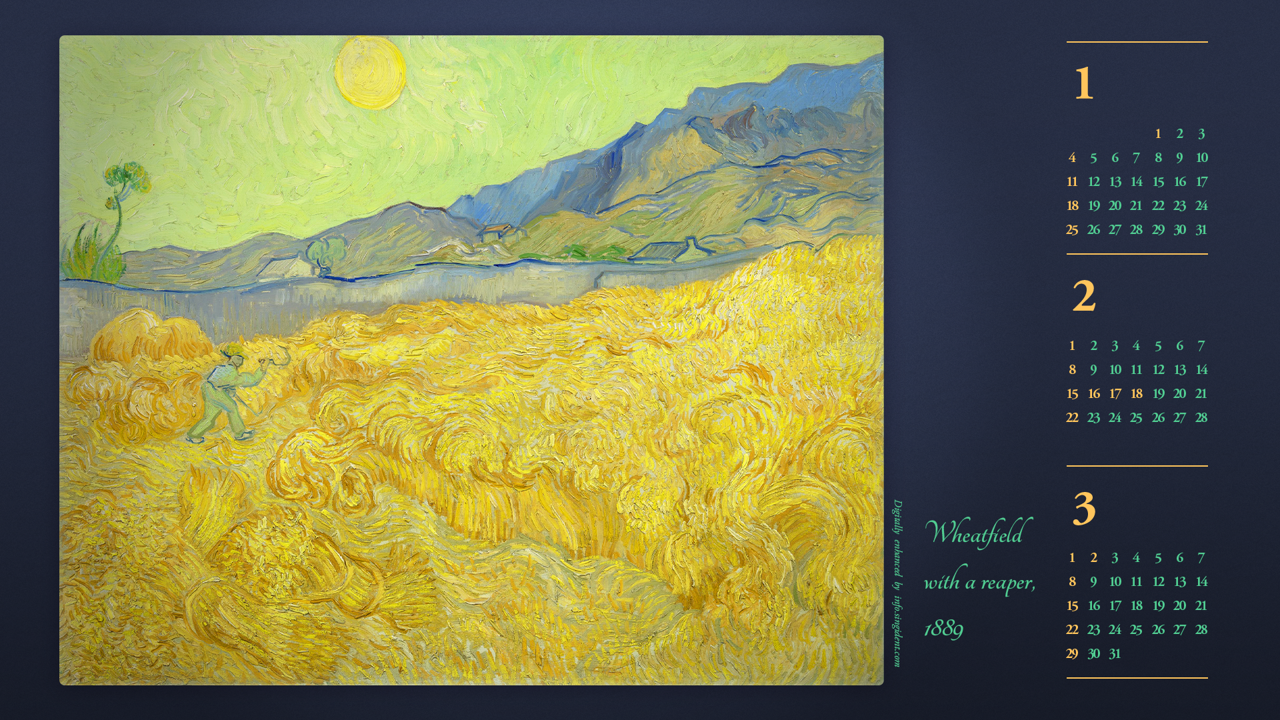 08 수확하는 사람 B - 2026년2월 달력배경화면