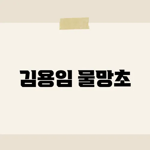 김용임 물망초, 원곡보다 더 슬픈 사연?
