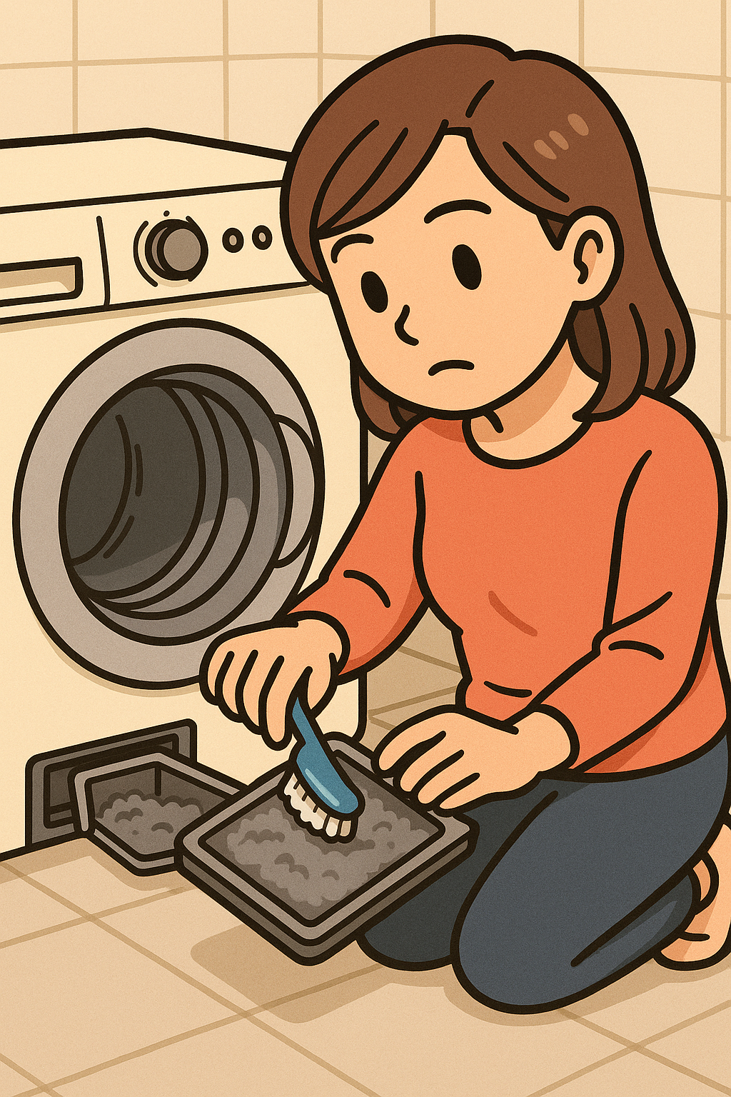 세탁기 필터 청소 주기와 교체법