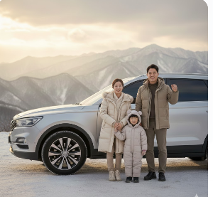 폭설대비 4륜 구동 렌터카