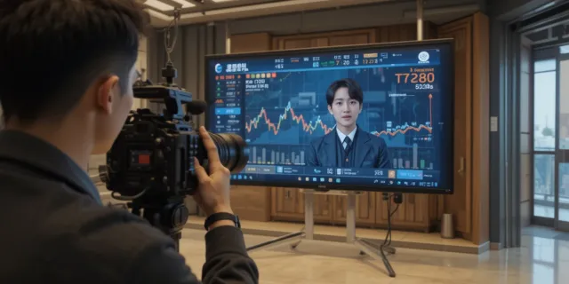 강원랜드 주가 예측 영상 촬영 중인 경제 유튜버