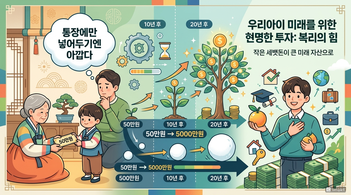 아이 용돈 50만원, 5000만원이 되는 ‘복리의 시간’ 투자 전략