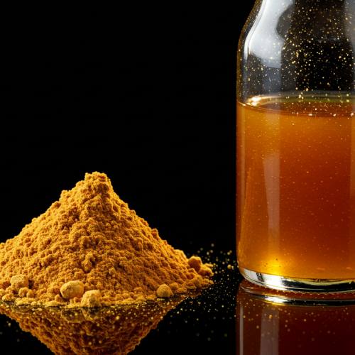 생강분말과 생강청 같이 나온 사진