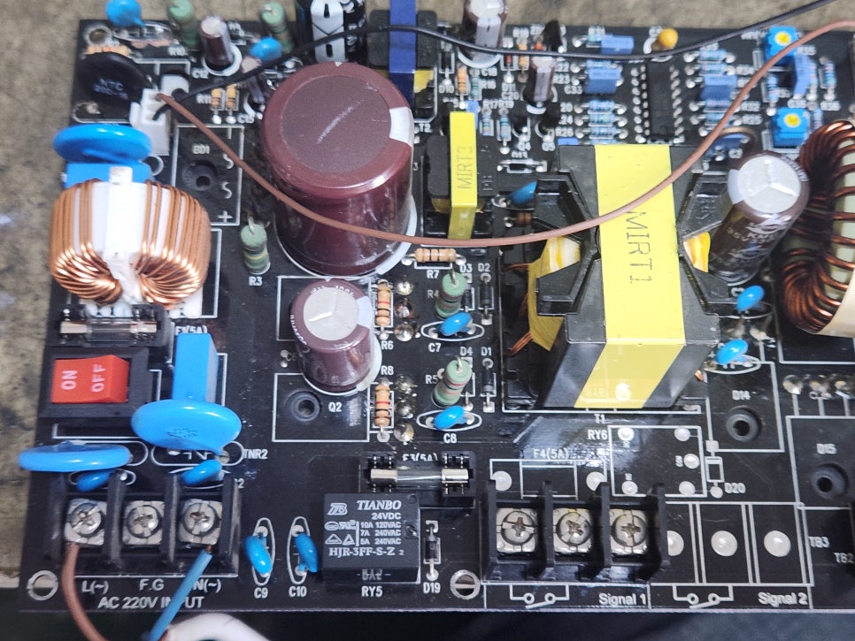 소방수신기파워 Mir Power Unit P400-15L(R05) 전원무감 수리 완료