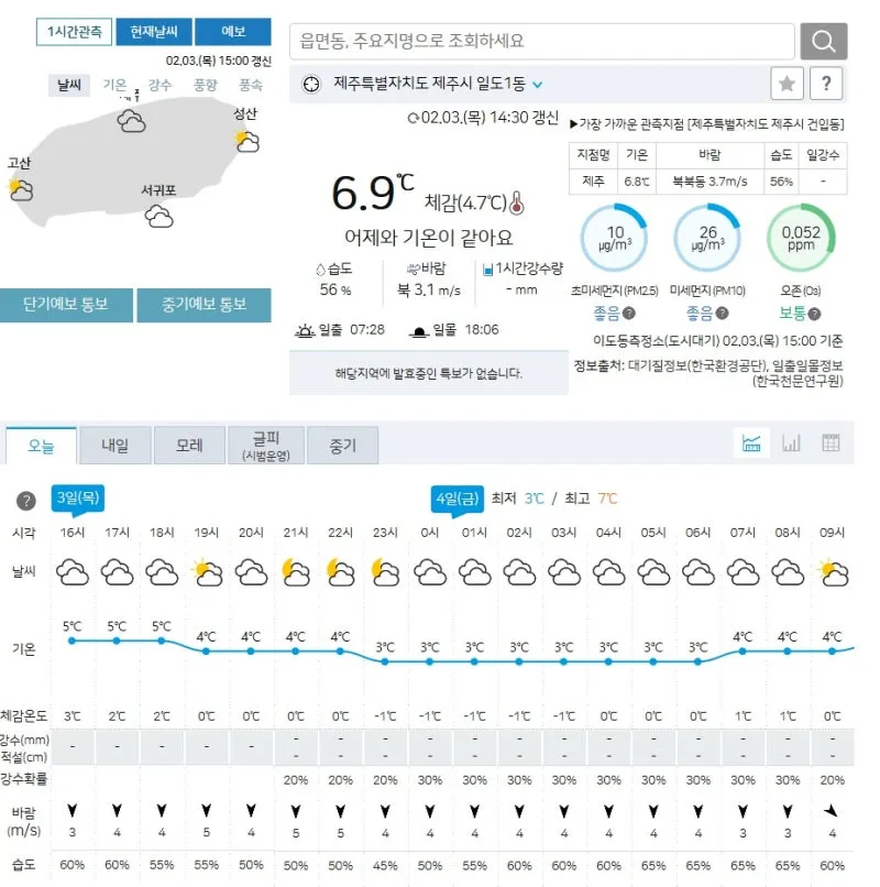 제주도 날씨 주간예보 4월 5월 전망_5