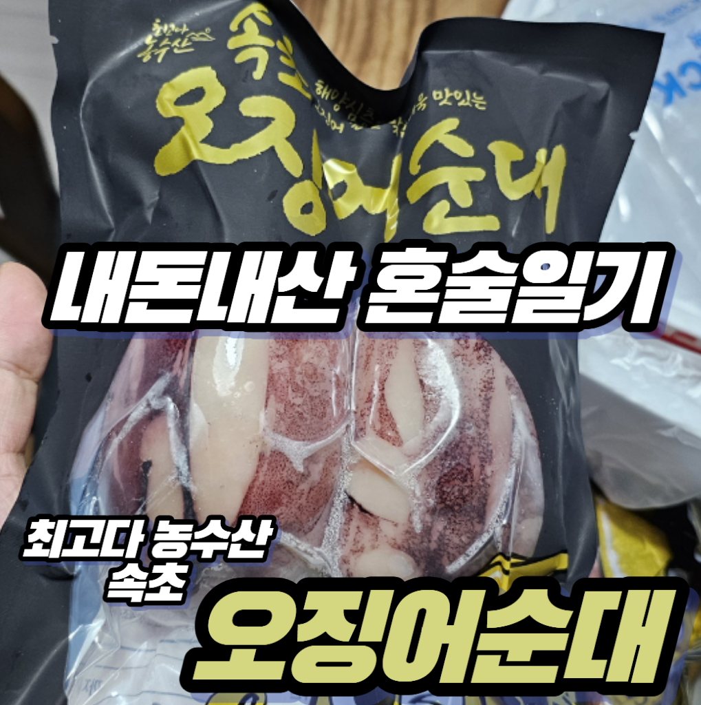[내돈내산 혼술일기] 최고다농수산 속초 오징어순대 솔직 후기