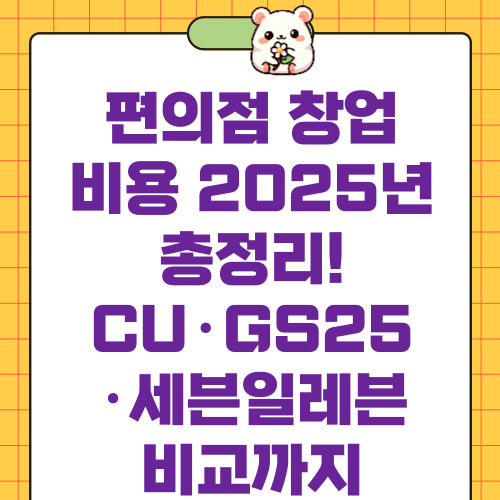 편의점 창업 비용