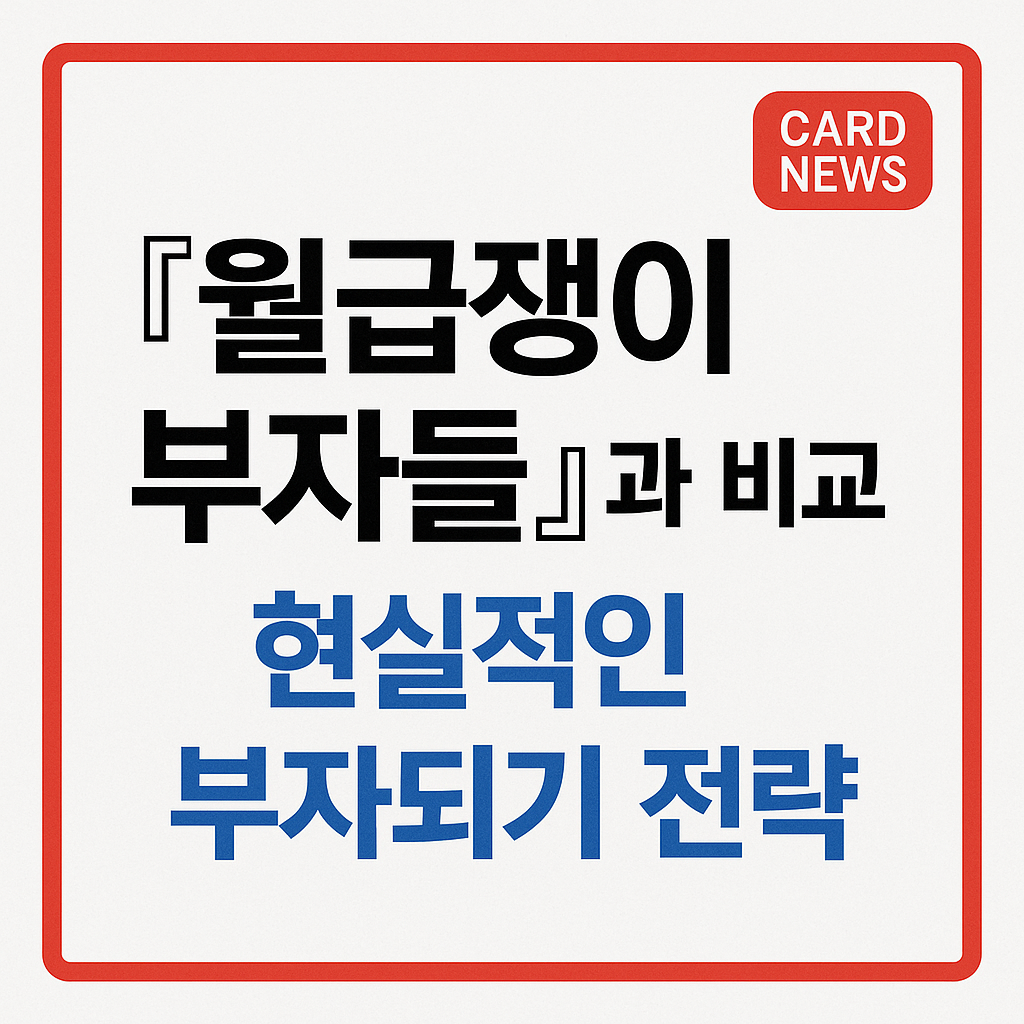 월급쟁이 부자들과 비교하며 배우는 현실적인 부자되기 전략