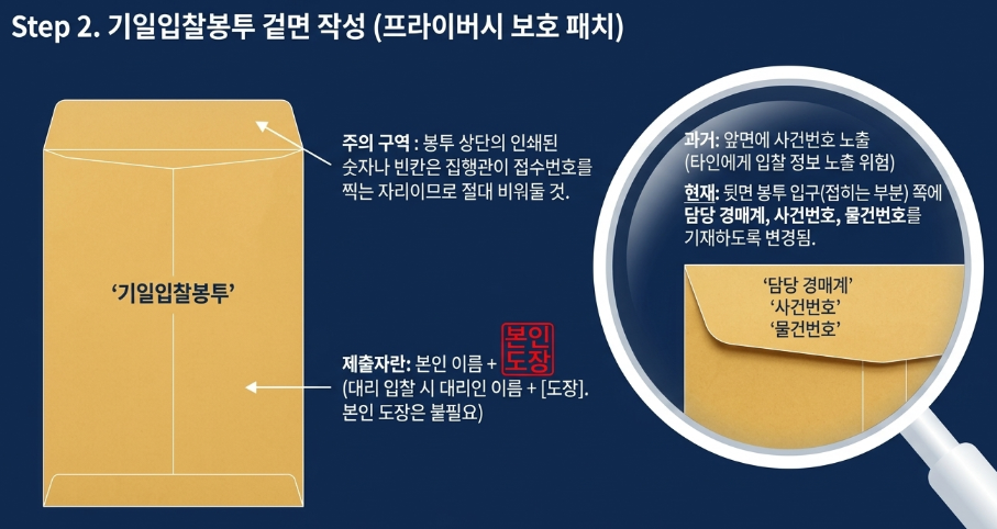 기일입찰봉투 작성