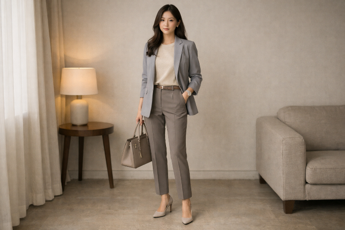 저채도 톤 중심의 출근룩 색상 트렌드