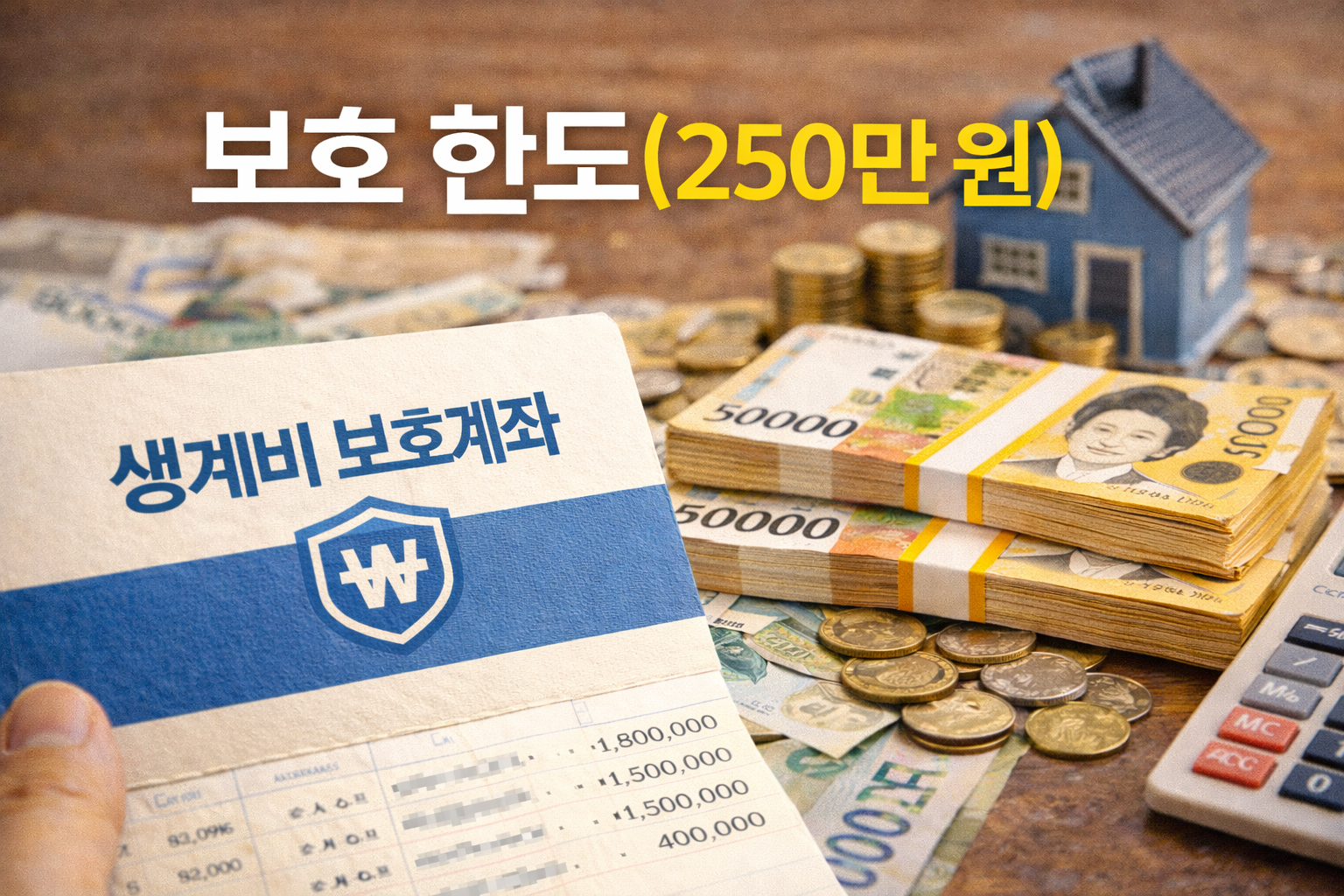 생계비보호계좌 관련 사진첨부