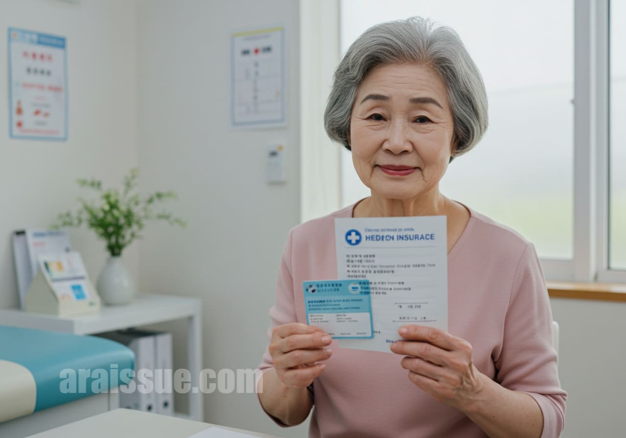 병원비 지원을 받는 65세 이상 당뇨 환자 모습