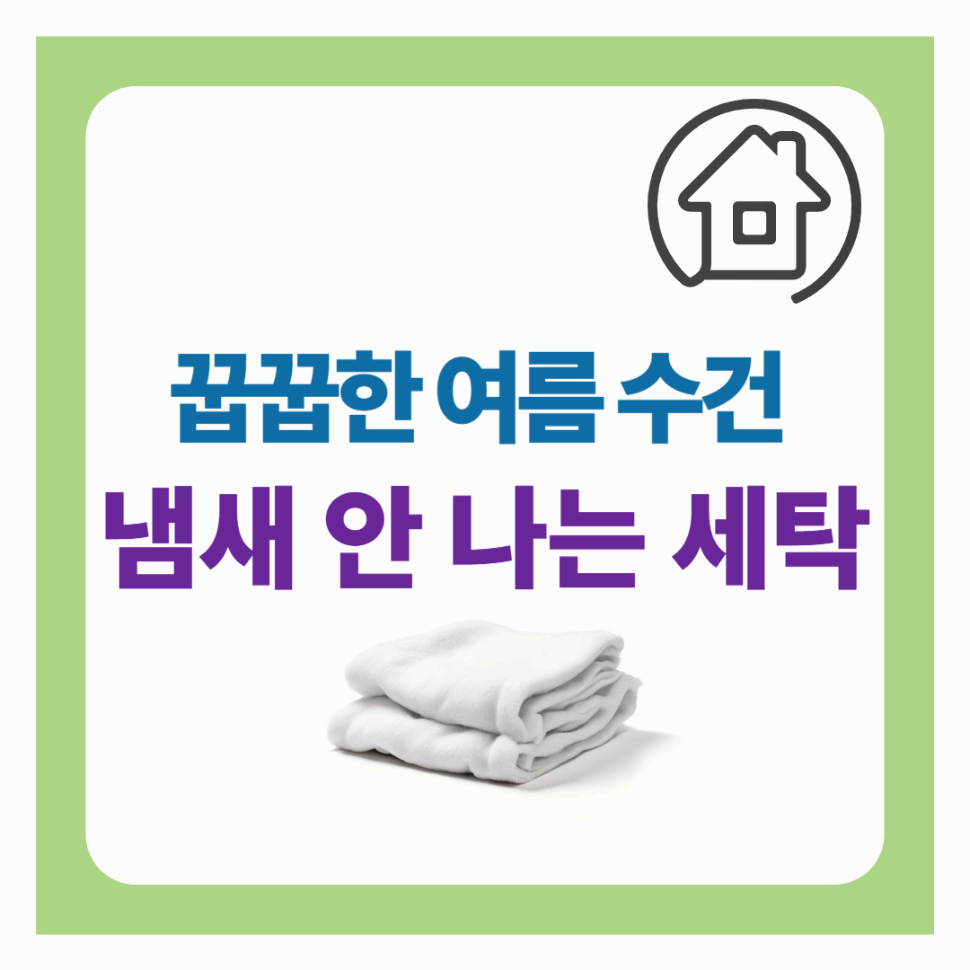 여름 수건 냄새 안 나는 세탁법 – 햇빛 없어도 보송한 수건 만드는 꿀팁 7가지