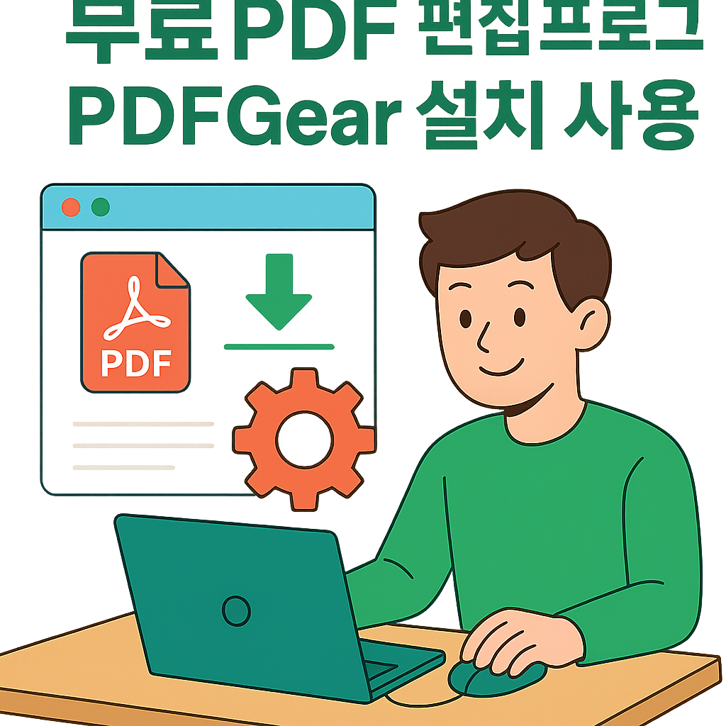 무료 PC MAC IOS 안드로이드 웹 PDF 편집 프로그램 PDFGear 설치 사용