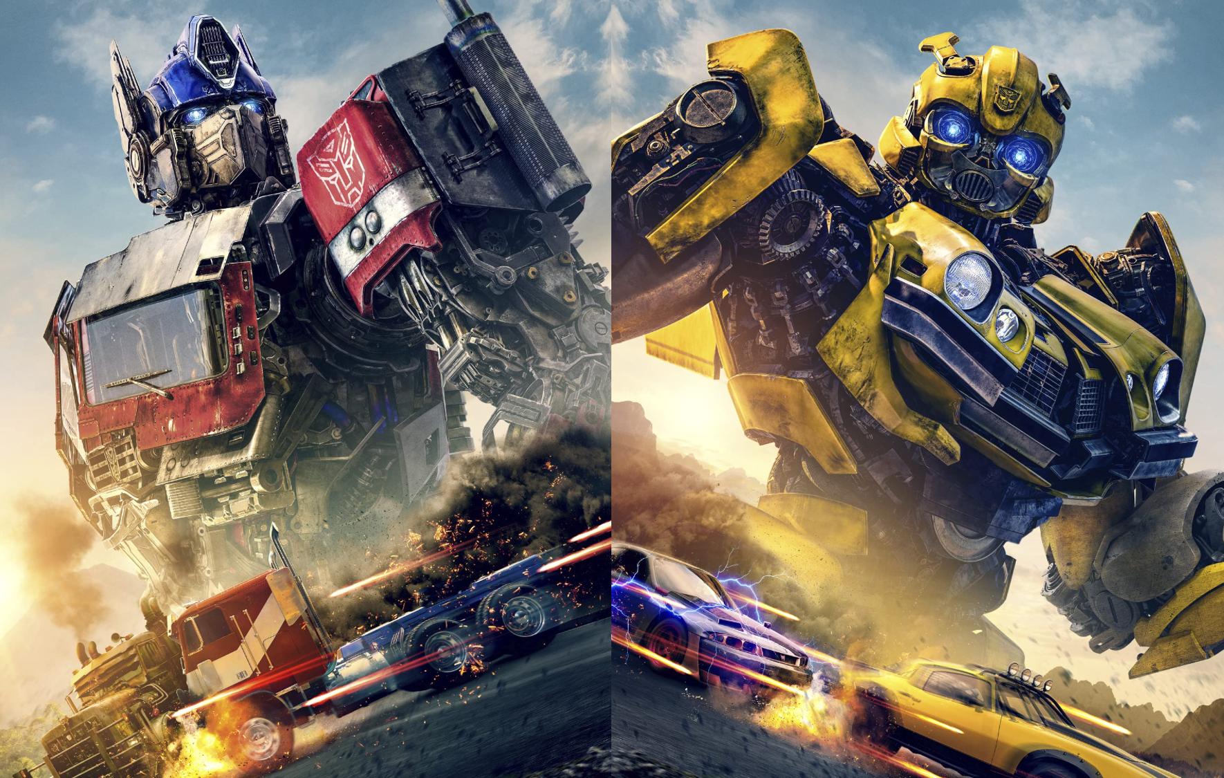 오토봇 옵티머스프라임 범블비 포스터