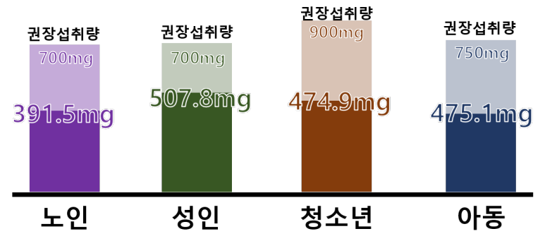 칼슘 권장 섭취량