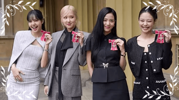 블랙 핑크 대영제국훈장 수여