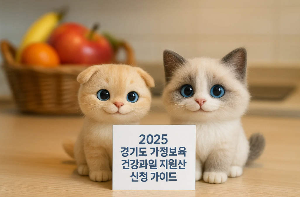 2025 경기도 가정보육 건강과일 지원사업 신청 가이드