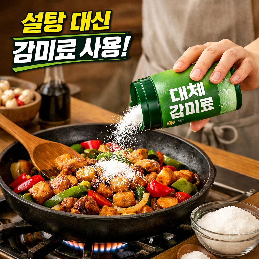 설탕 대체감리료-알루로스-스테비아 사용이미지