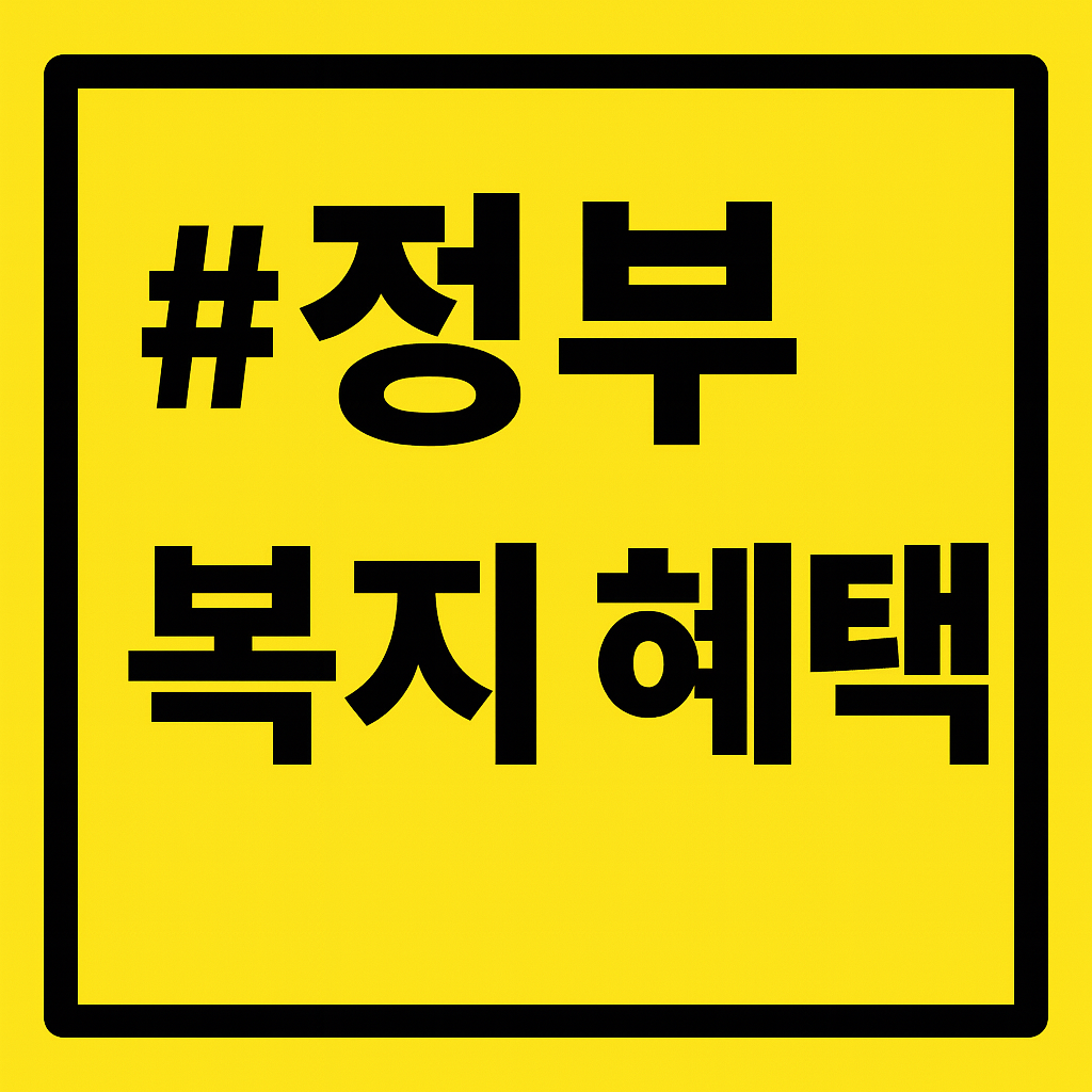 정부 복지 혜택