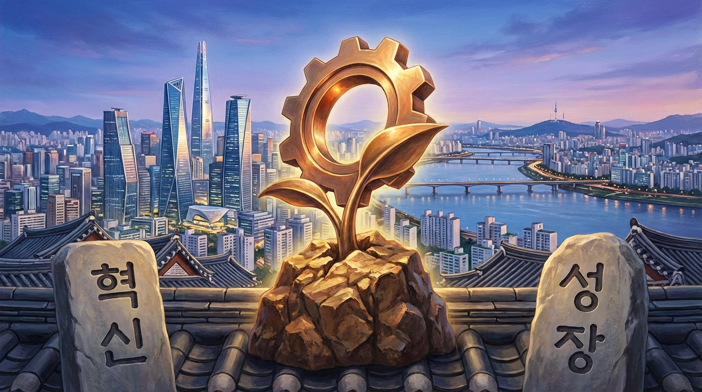 도전을 극복하고 성장하는 경제 혁신을 상징하는 이미지