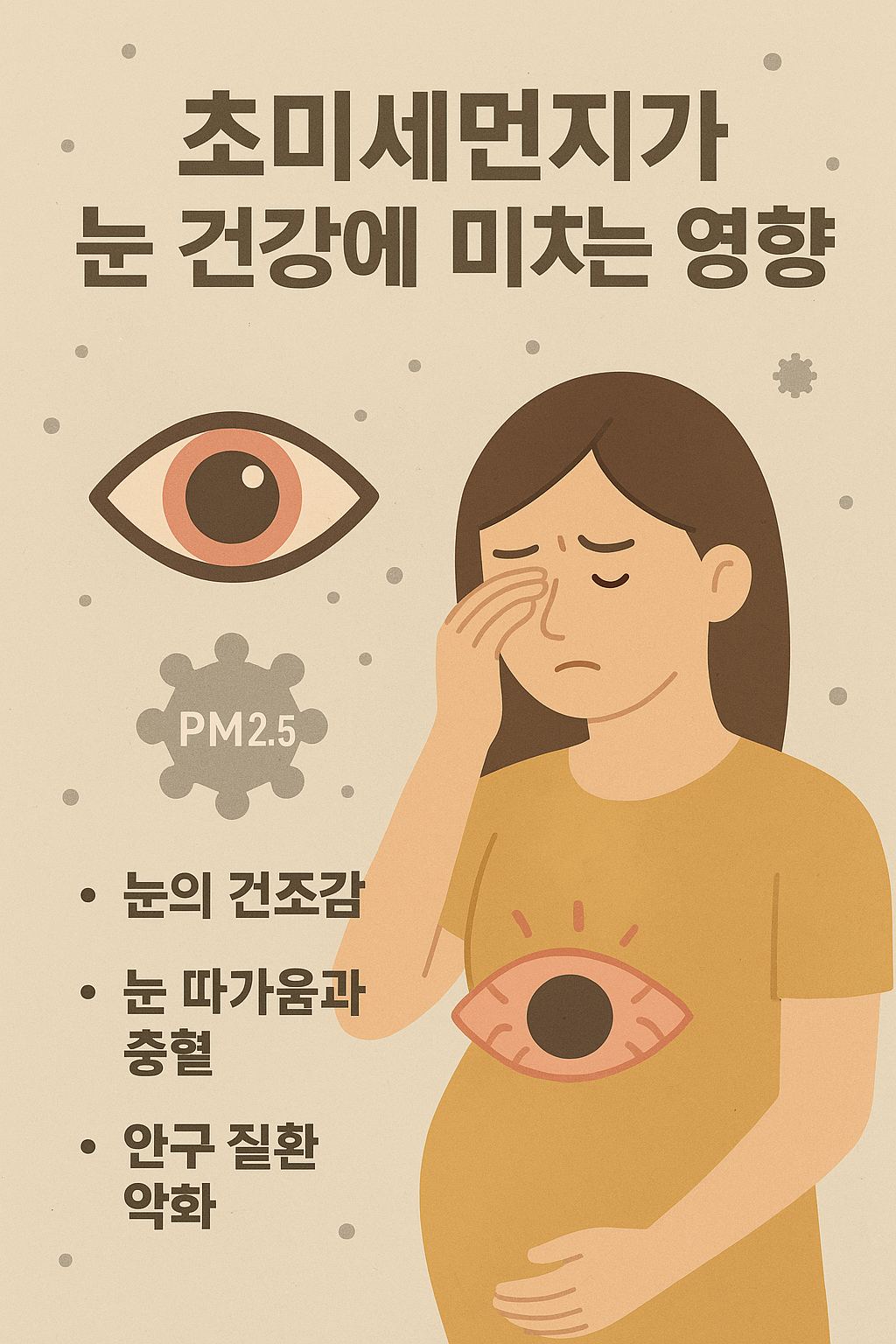 초미세먼지가 눈 건강에 미치는 영향