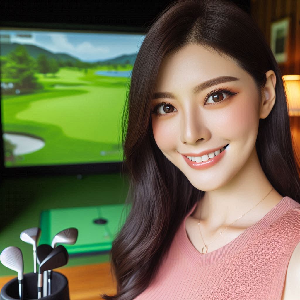 스크린골프장 배경