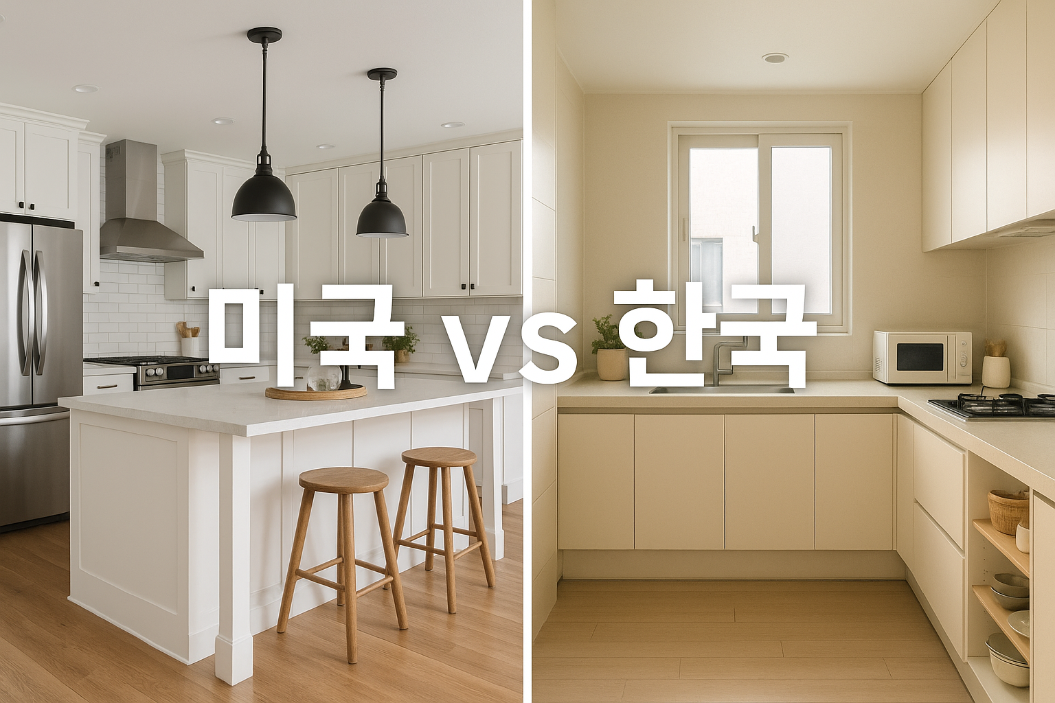 미국vs한국 주방 관련사진