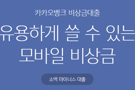 카카오 비상금대출