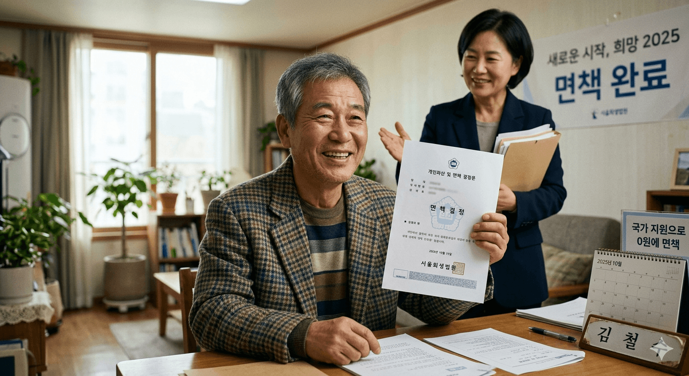 기초생계수급자 파산 면책 이미지