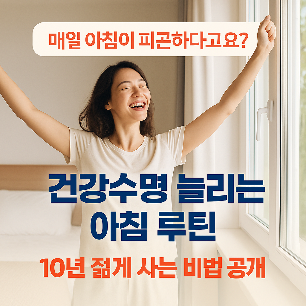 건강수명 늘리는 일상 습관 - 아침 루틴의 힘