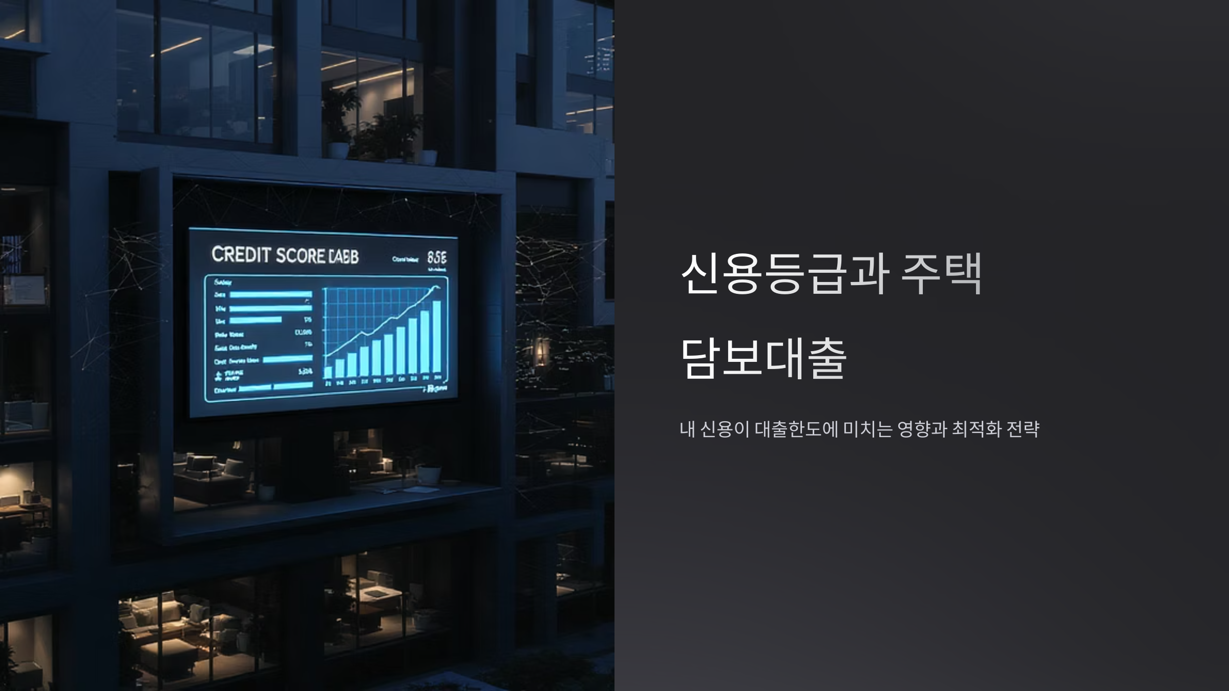 주택담보대출 한도 신용등급별 승인 전략