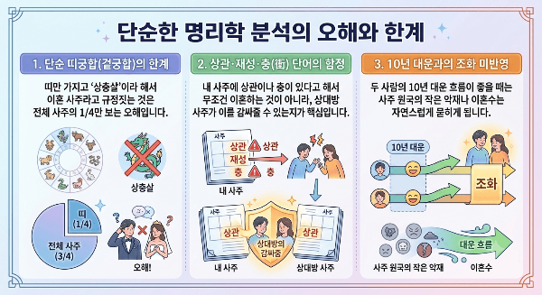이혼수 있는 궁합 진짜일까? 이혼 사주 풀이와 현실적인 해결책