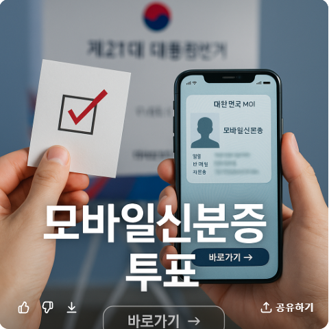 21대 대통령 선거 모바일 신분증