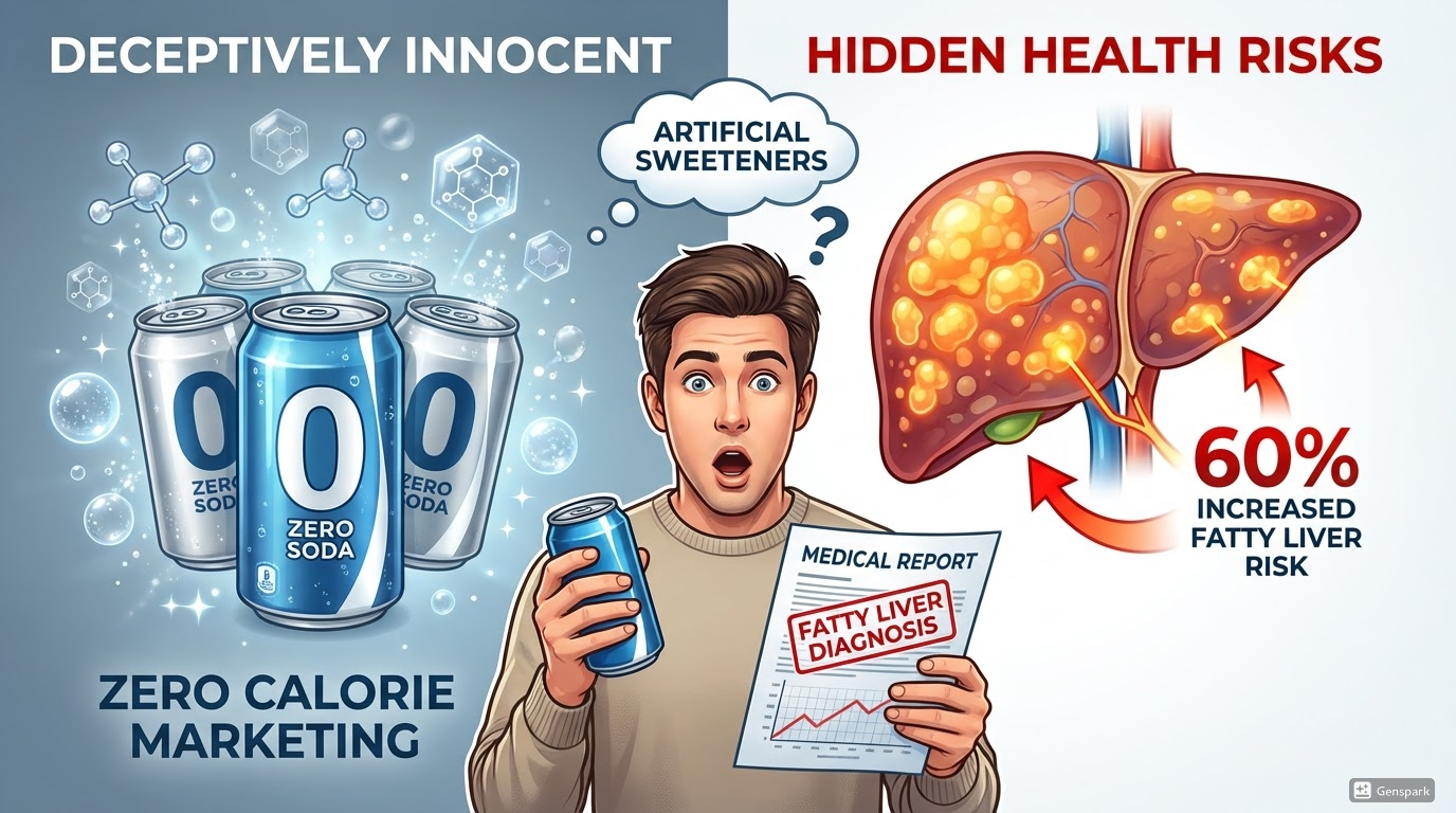 다이어트 음료, 지방간 위험 60% 높였다