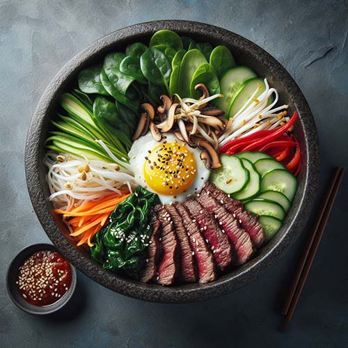 살코기-야채-비빔밥