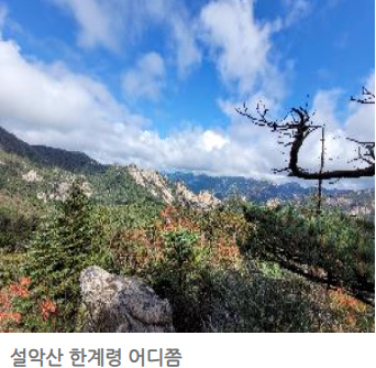 설악산 국립공원 단풍