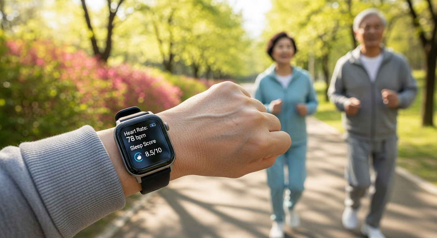 스마트 기기와 데이터를 활용하여 신체 능력을 관리하는 건강지능 HQ 개념