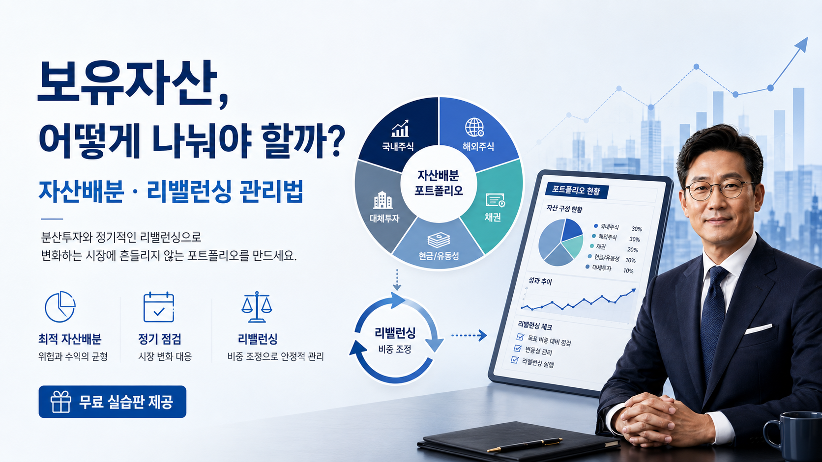보유자산 리밸런싱 및 자산관리 솔루션 내용 대표 이미지