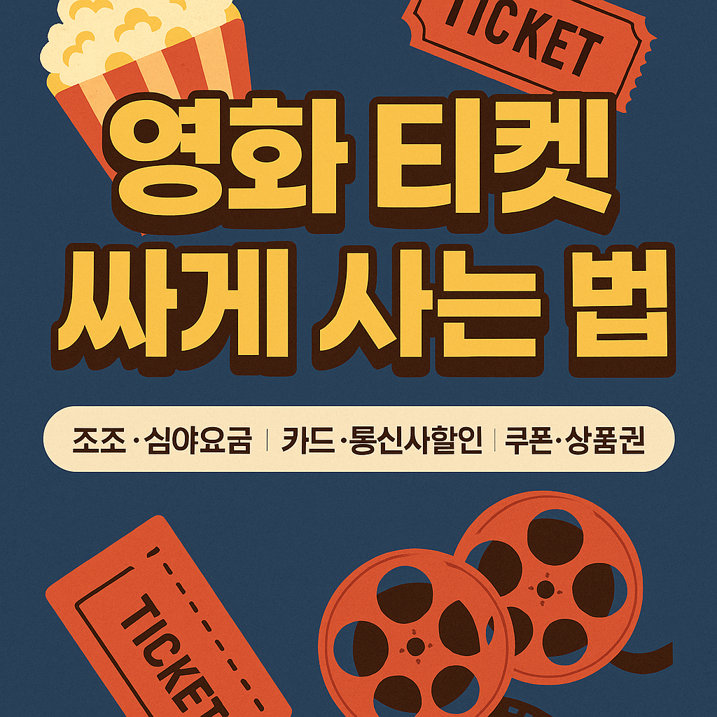 영화 티켓 싸게 사는 방법