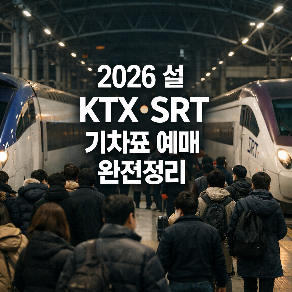 2026 설 KTX·SRT 기차표 예매 완전정리