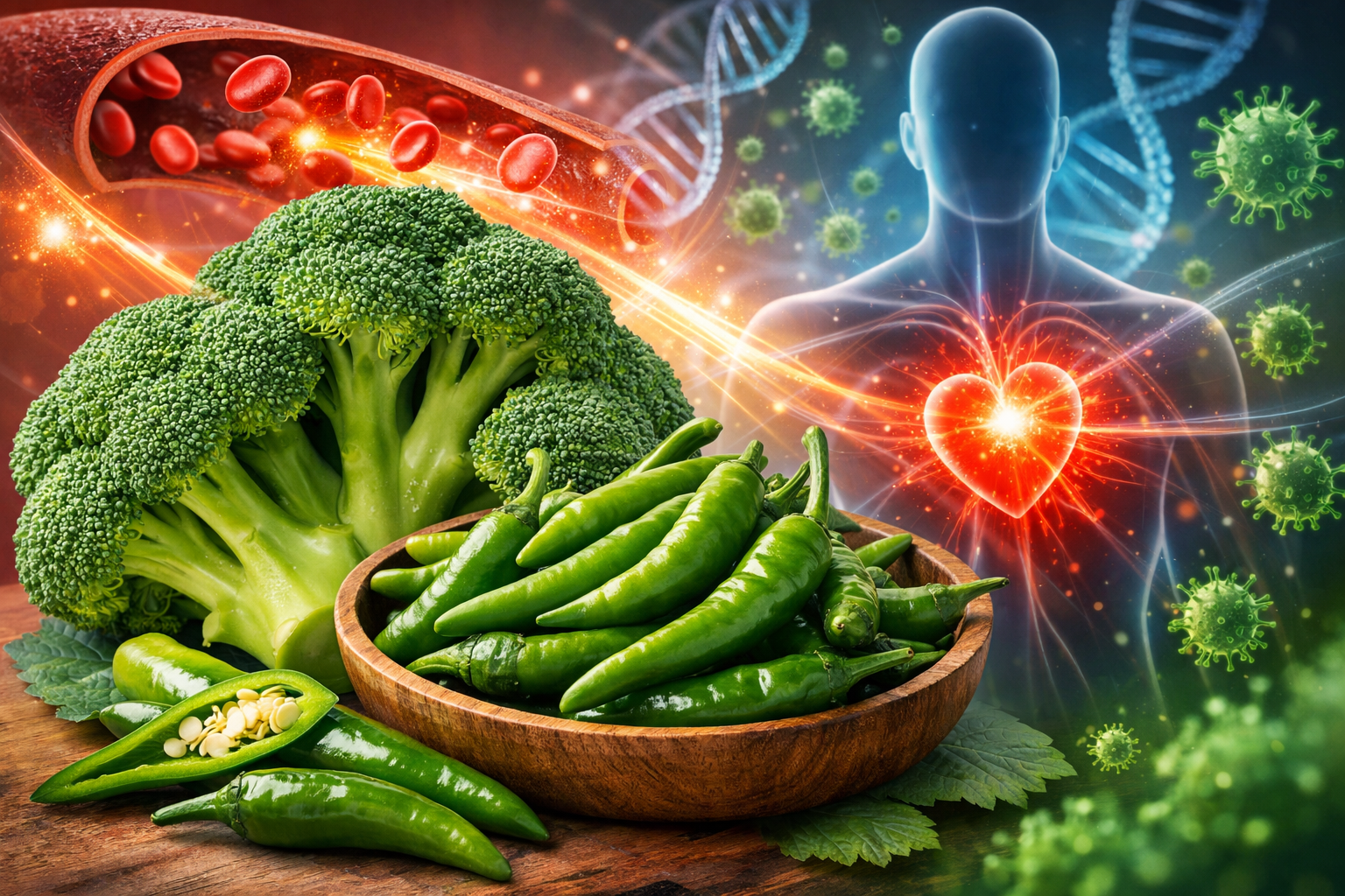 브로콜리와 청양고추